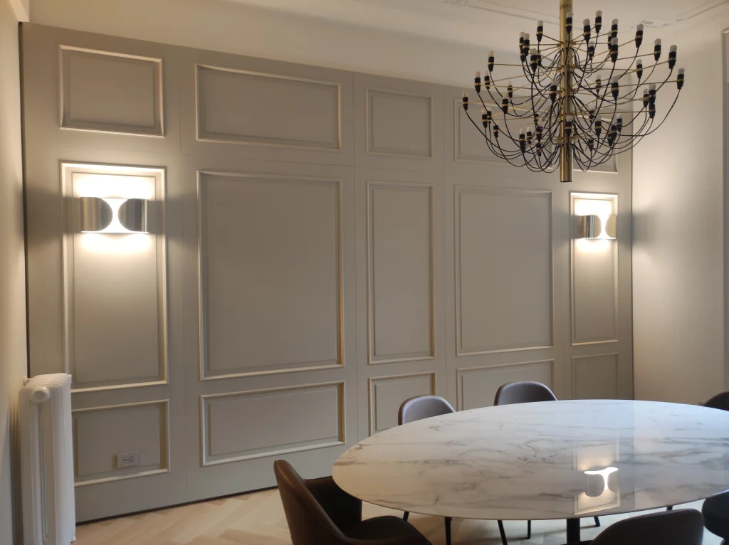 sala da pranzo moderna boiserie-turati boiseries