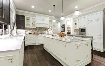 cucina classica con isola-turati boiseries